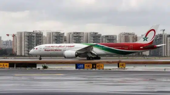 طائرة تابعة للخطوط الجوية المغربية
