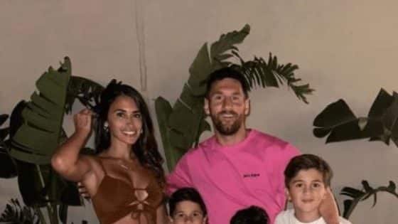 ميسي وأسرته