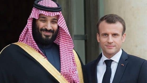 ولي العهد السعودي والرئيس الفرنسي