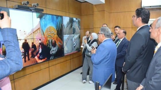 محافظ الدقهلية في غرفة العمليات من شبكة الطوارئ