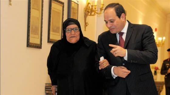 الحاجة سبيلة مع الرئيس السيسي
