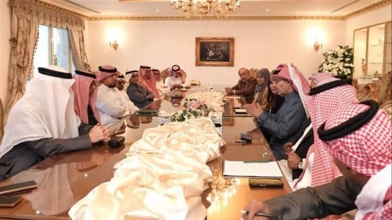 لقاء السفير السعودي لدى القاهرة