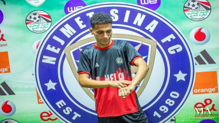 احمد اسامه مهاجم نجمه سيناء