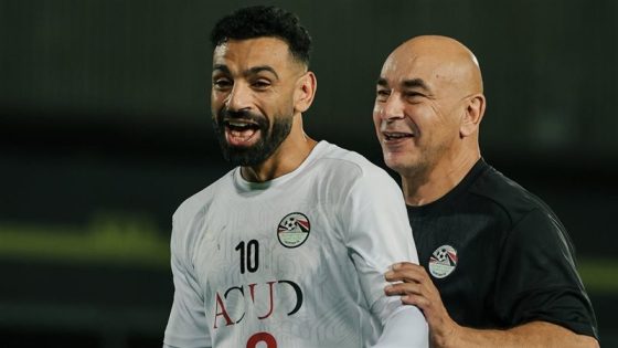 حسام حسن ومحمد صلاح في معسكر منتخب مصر