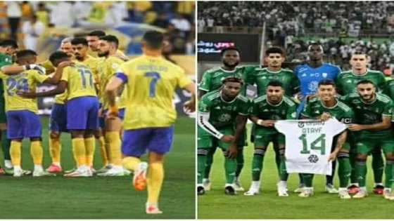 مباراة الأهلي والنصر في دوري روشن السعودية