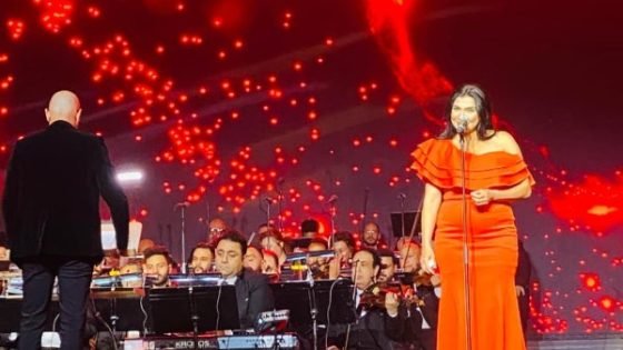 رحاب مطاوع في عباءة وردة بثاني أمسية لعيد الحب بالأوبرا – القاهرة تايمز