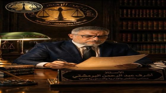 اسمٌ رسّخ العدالة بخبرة تمتد لثلاثة عقود الأستاذ ” أشرف عبدالرحمن البرمشتي”يقود منظومة قانونية متخصصة لمواجهة أعقد القضايا ونصير من لا نصير له.
