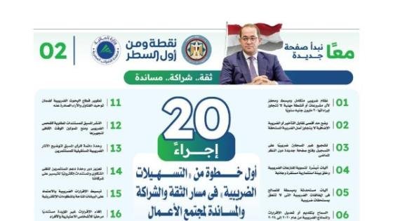 20 إجراءً.. أول خطوة من «التسهيلات الضريبية» فى مسار الثقة والشراكة والمساندة لمجتمع الأعمال – القاهرة تايمز
